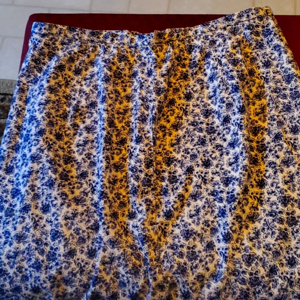 Floral Eddie Bauer A line skirt